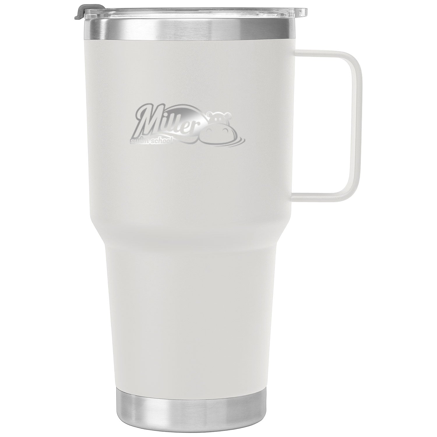 Miller Swim School: 30oz Laser Engraved Stainless Steel Tumbler