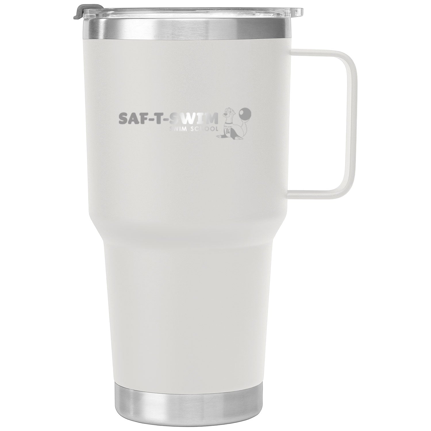 Saf-T-Swim: 30oz Laser Engraved Stainless Steel Tumbler