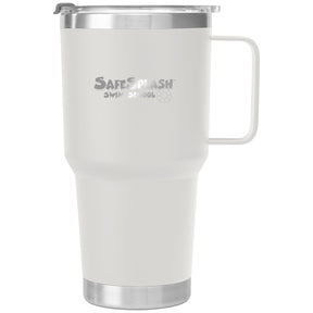 SafeSplash Swim School: 30oz Laser Engraved Stainless Steel Tumbler