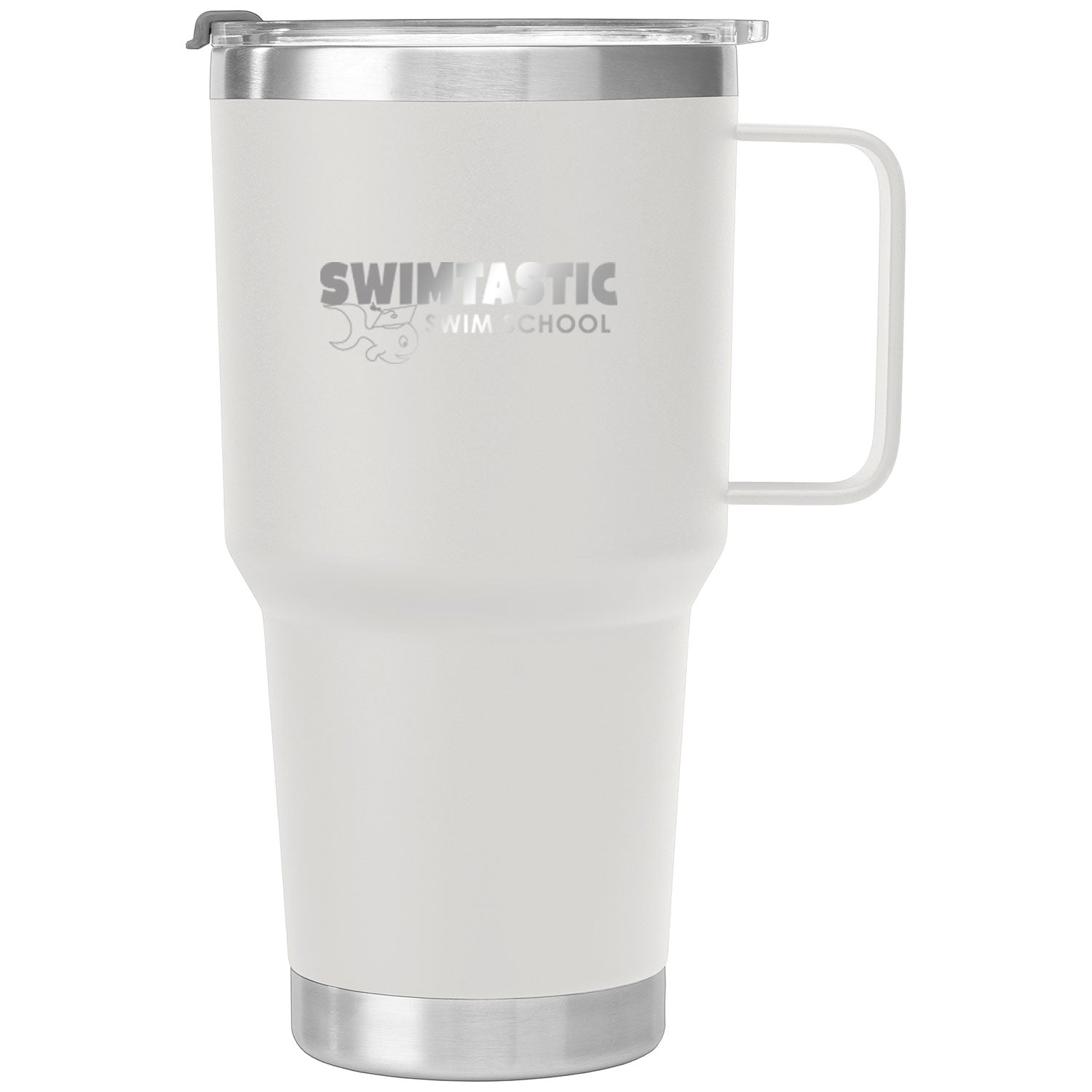 Swimtastic Swim School: 30oz Laser Engraved Stainless Steel Tumbler