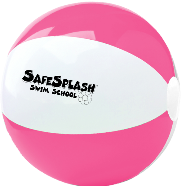 SafeSplash Swim School: 6" Two-Tone Beach Ball
