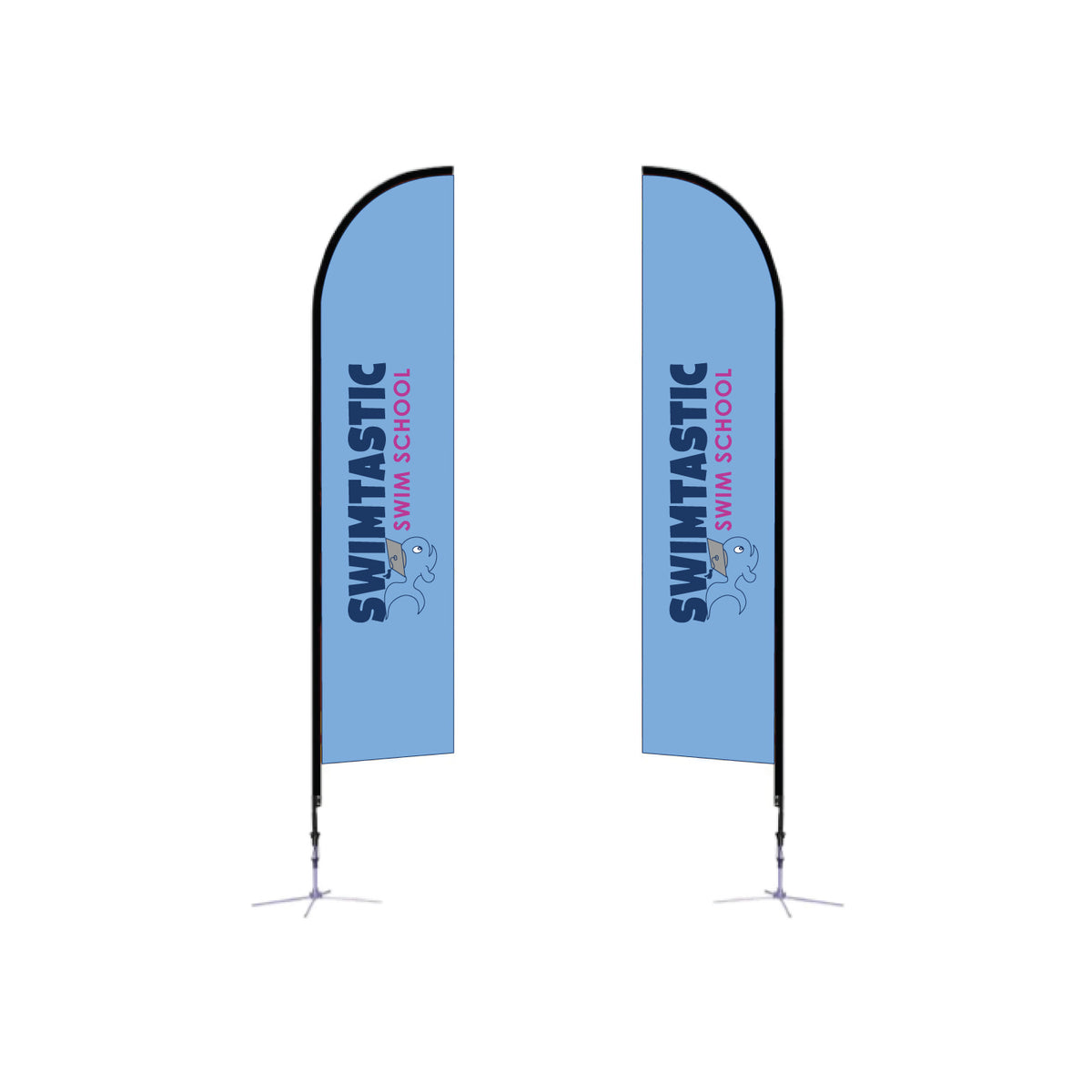 Swimtastic Swim School: 14ft. Feather Flag