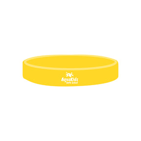 AquaKids Swim School: 1/2" Debossed Color Filled Silicone Wristbands