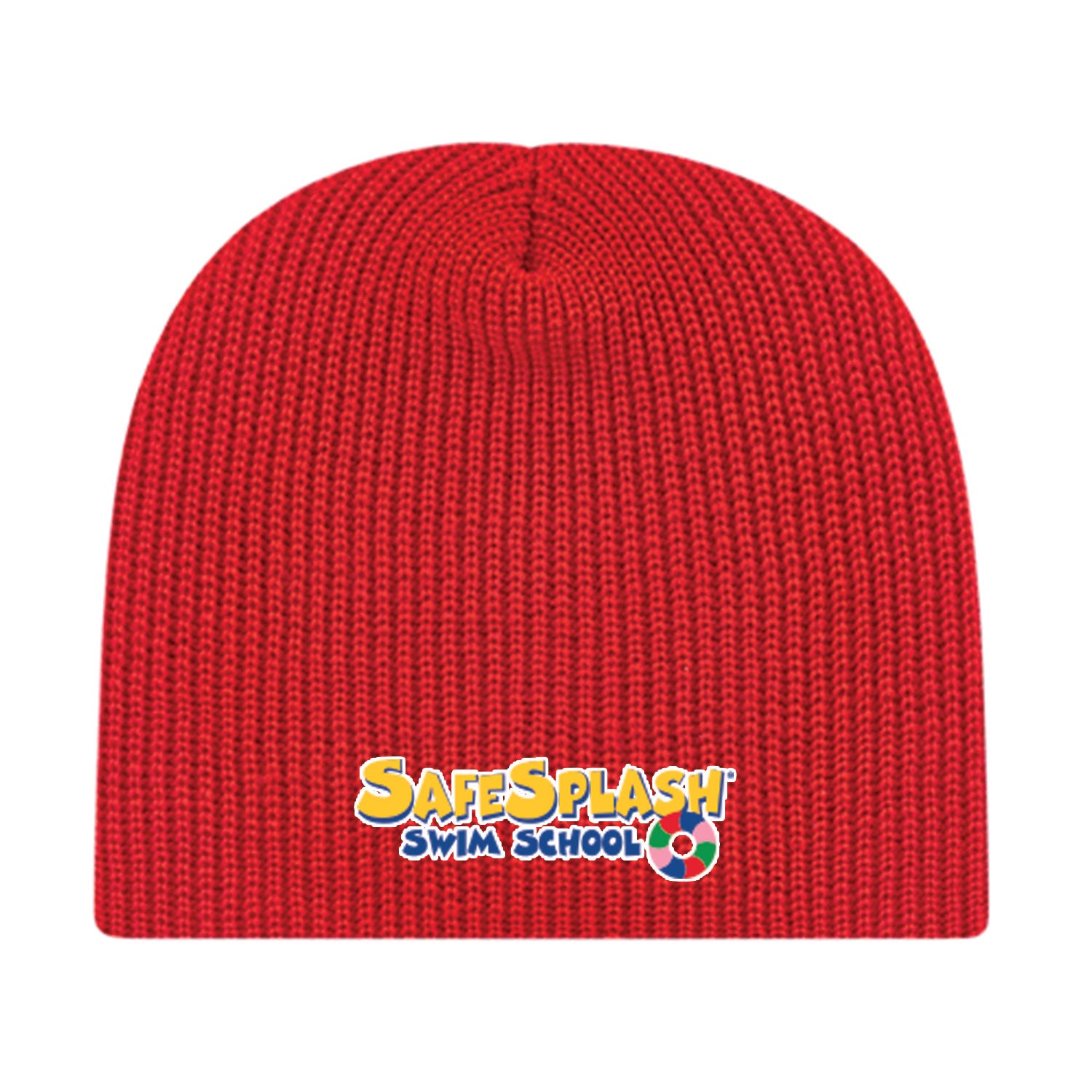 SafeSplash Swim School: Economy Ribbed Knit Beanie