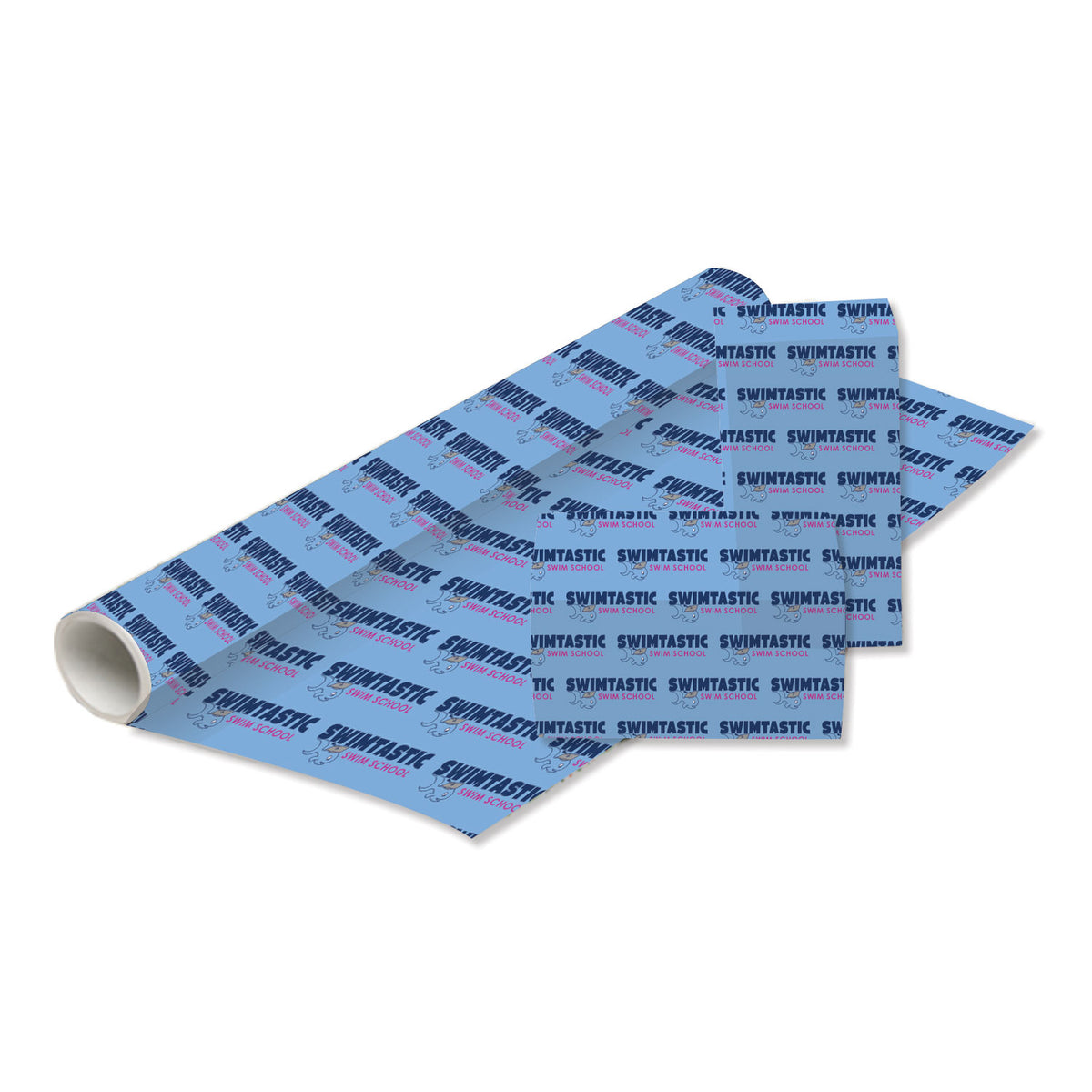 Swimtastic Swim School: Full Color Custom Wrapping Paper