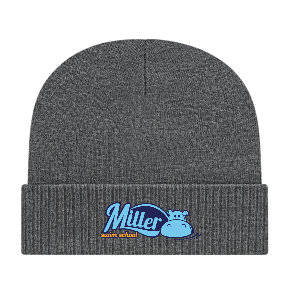 Miller Swim School: Knit Cap with Ribbed Cuff