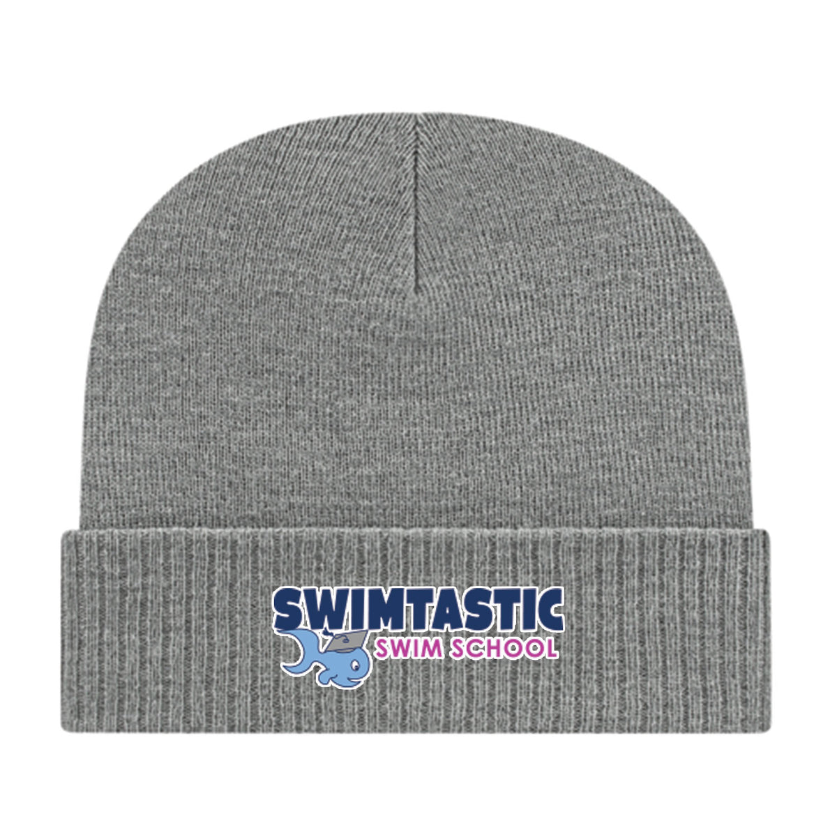 Swimtatstic Swim School: Knit Cap with Ribbed Cuff