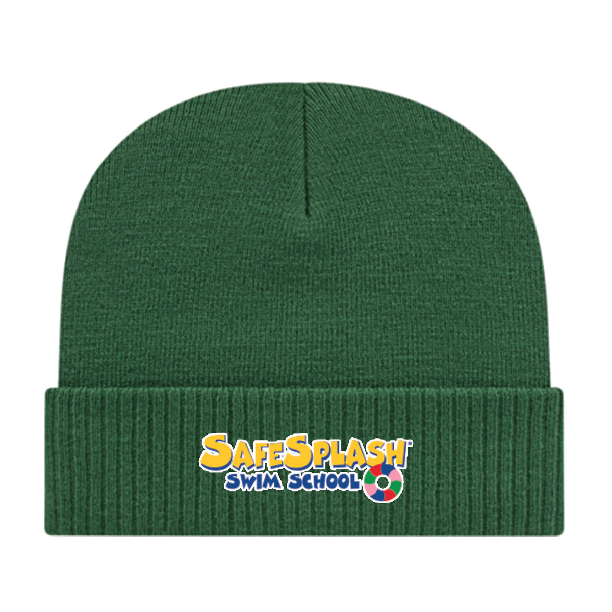 SafeSplash Swim School: Knit Cap with Ribbed Cuff