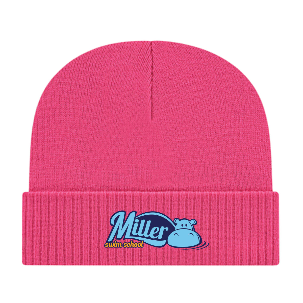 Miller Swim School: Knit Cap with Ribbed Cuff