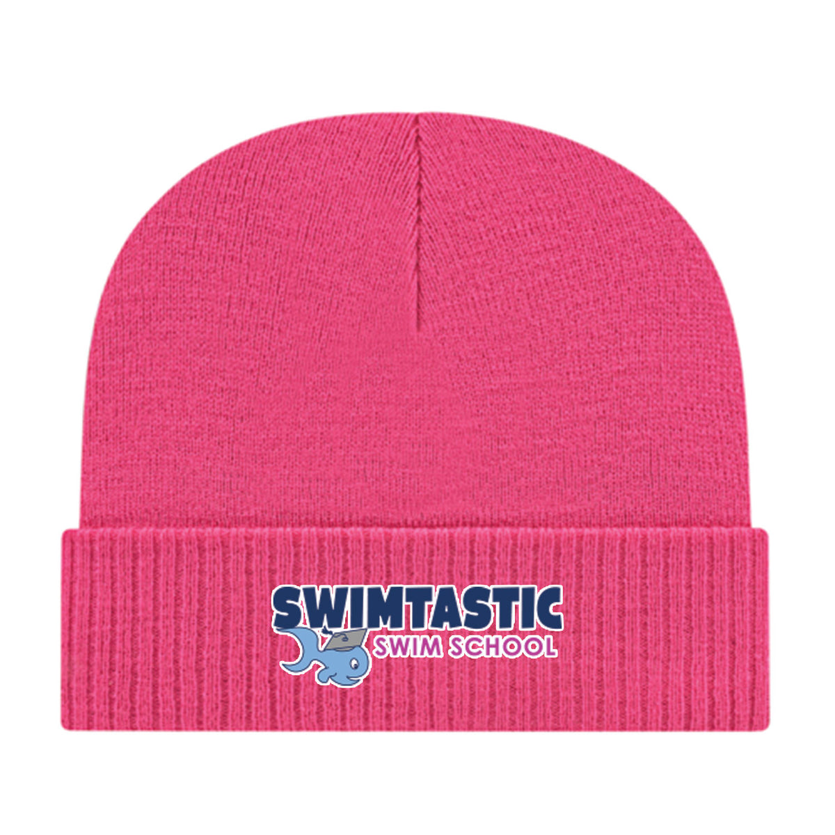 Swimtatstic Swim School: Knit Cap with Ribbed Cuff