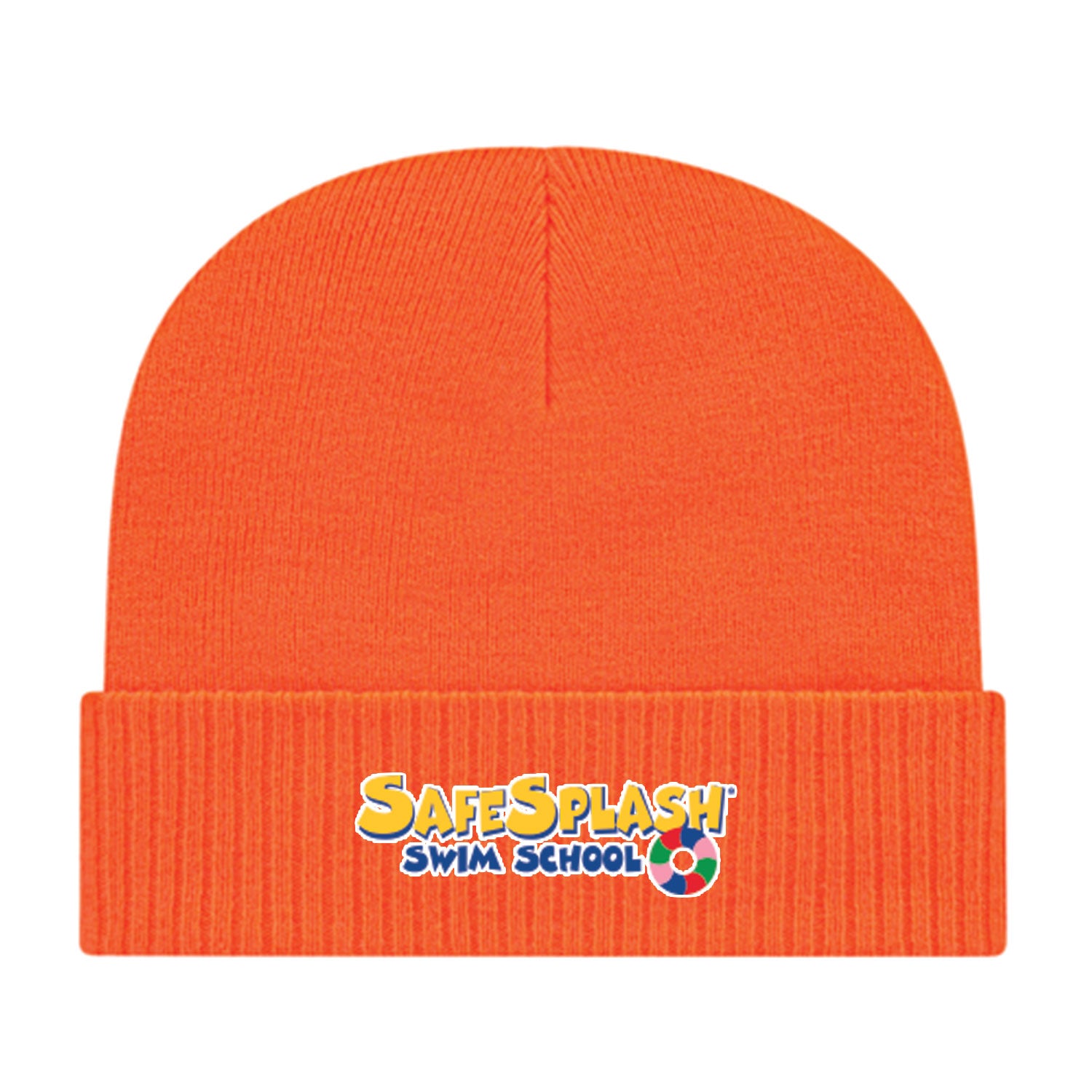 SafeSplash Swim School: Knit Cap with Ribbed Cuff