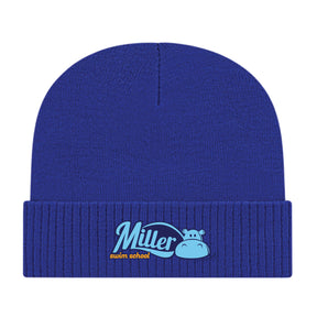 Miller Swim School: Knit Cap with Ribbed Cuff