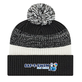 Saf-T-Swim: Thick Ribbed Knit Cap with Cuff