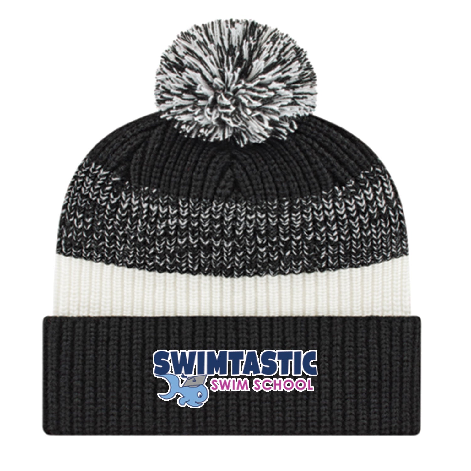 Swimtastic Swim School: Thick Ribbed Knit Cap with Cuff