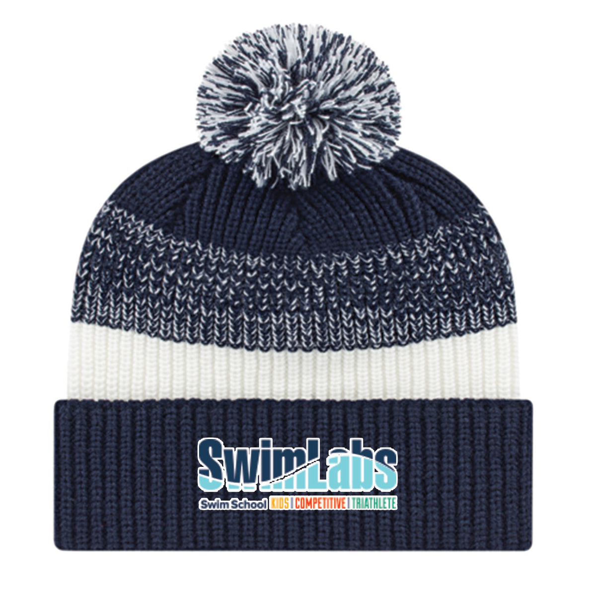 SwimLabs: Thick Ribbed Knit Cap with Cuff