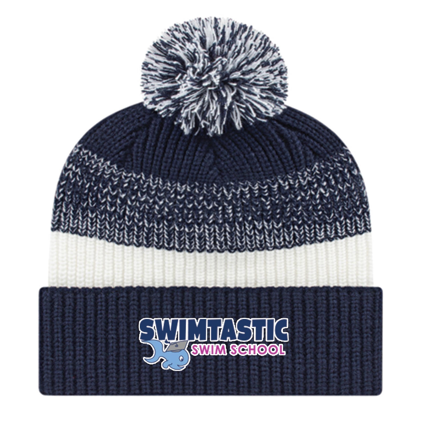 Swimtastic Swim School: Thick Ribbed Knit Cap with Cuff