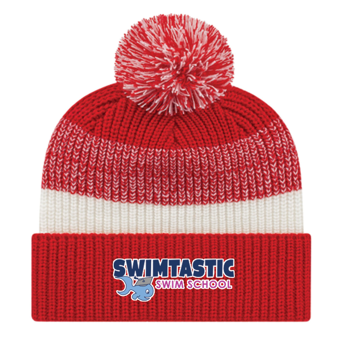 Swimtastic Swim School: Thick Ribbed Knit Cap with Cuff