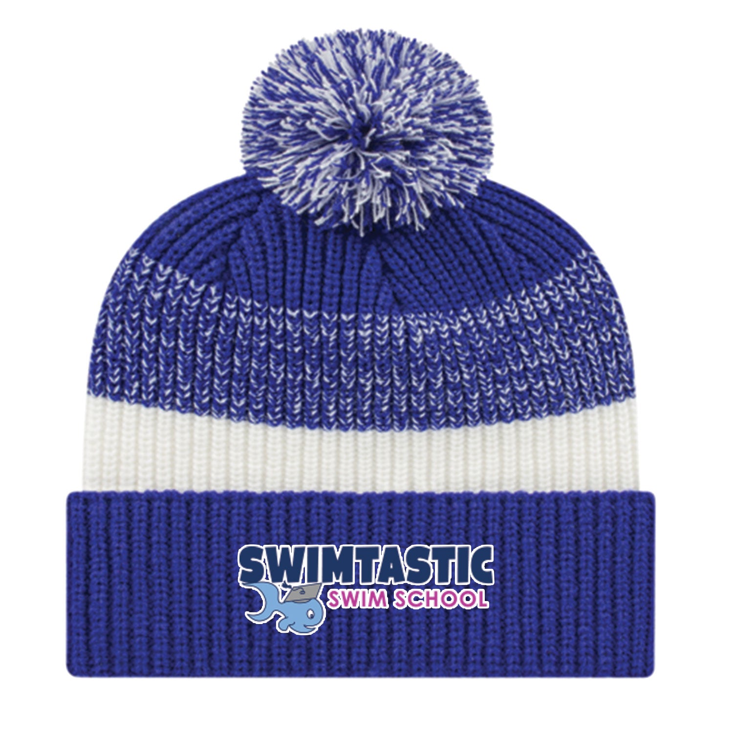 Swimtastic Swim School: Thick Ribbed Knit Cap with Cuff