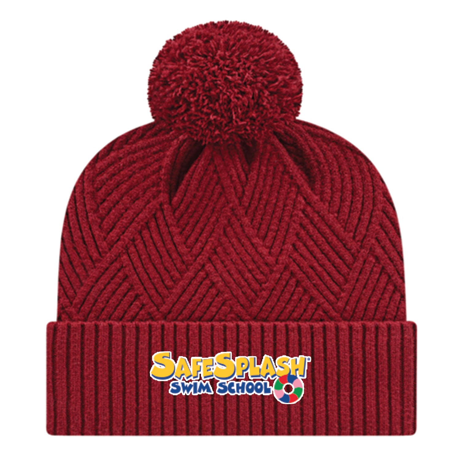 SafeSplash Swim School: Premium Weave Cap with Cuff