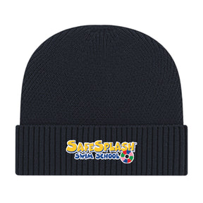 SafeSplash Swim School: Premium Recycled Knit Cap with Cuff