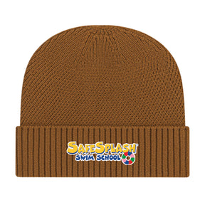 SafeSplash Swim School: Premium Recycled Knit Cap with Cuff